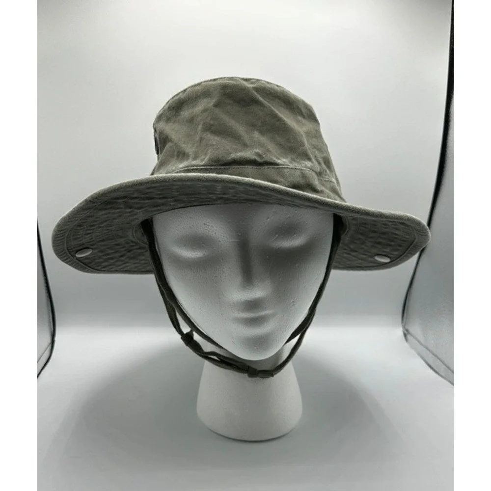 Tilley Endurables T3 Wanderer Green Cotton Duck Safari Bucket Hat 7 1/8 Canada